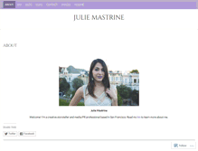 Tablet Screenshot of juliemastrine.com